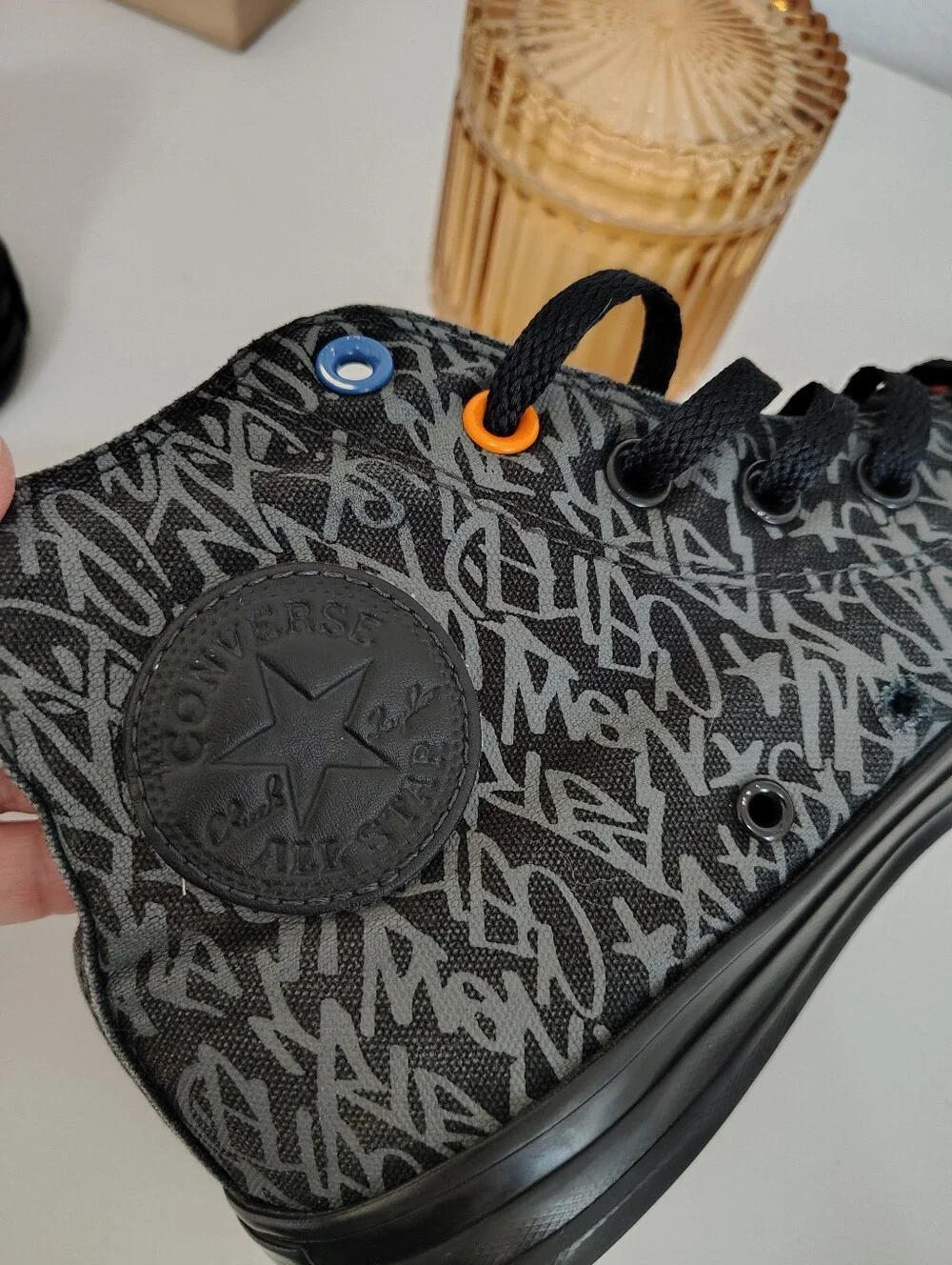 CONVERSE CHUCK TAYLOR ALL STAR "I LOVE NEW YORK" Graffiti SNEAKERS UNISEX M6/W8 - Picture 9 of 12